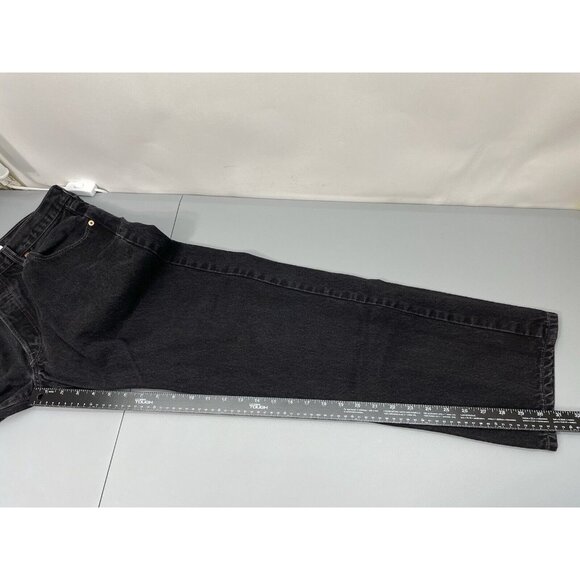 Levi's Black Straight  501 Jeans Classic Fit - Picture 10 of 12